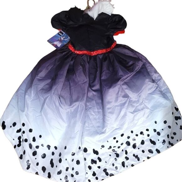 Disney Villians Cruella De Vil 101 Dalmatian Disguise Halloween Costume SZ M - Picture 2 of 4